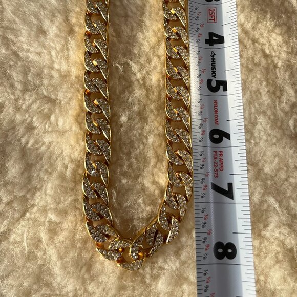 Gold Rhinstone Necklace - Picture 3 of 6
